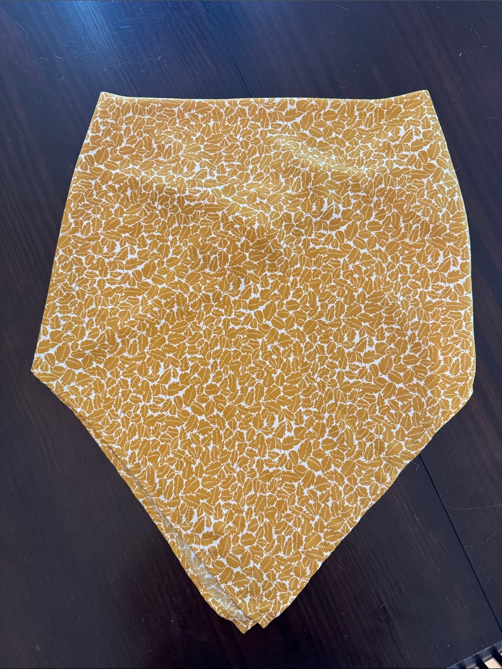 Mustard Yellow Floral Bandana Scarf Top